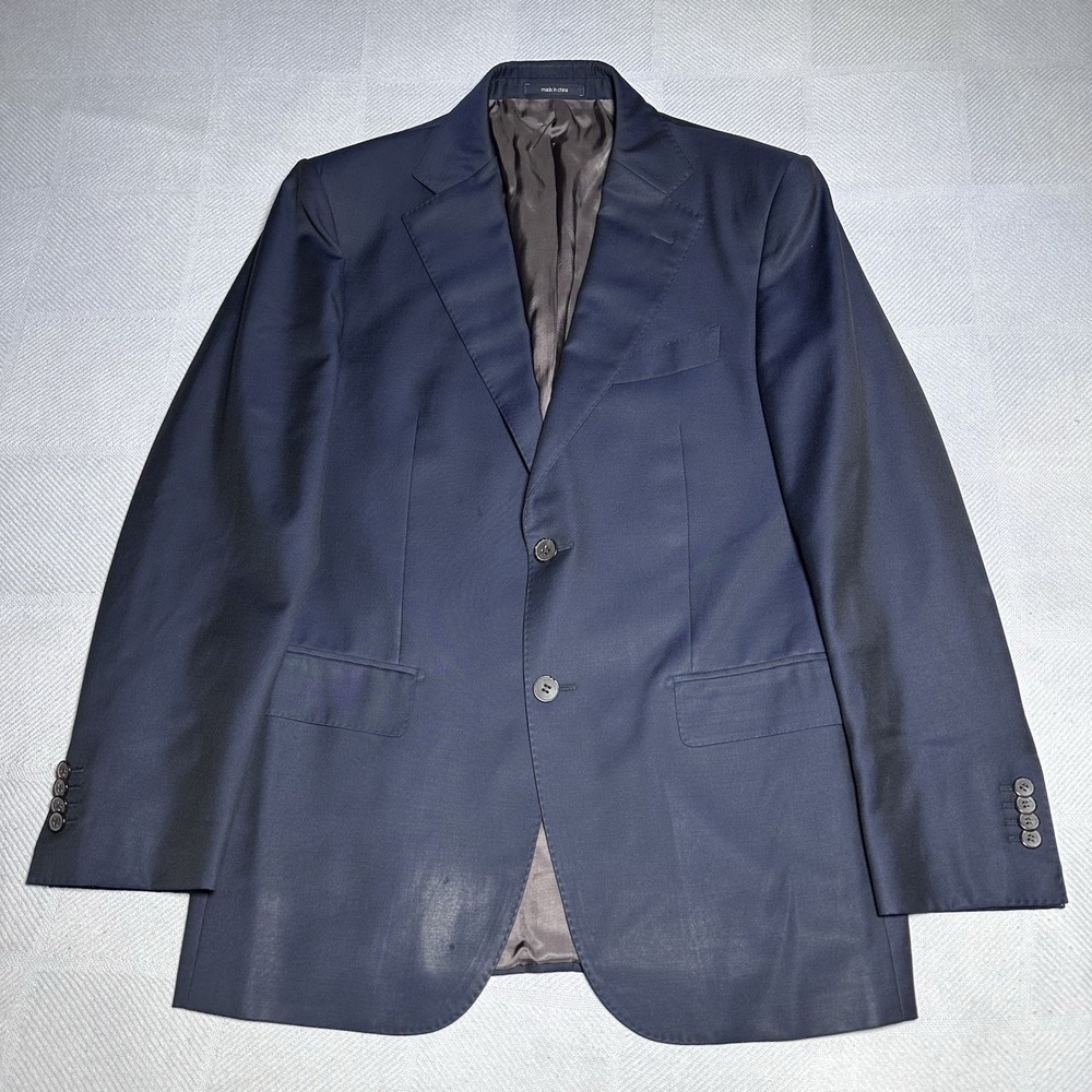 Suitsupply Blazer Mens 38R Navy Zignone Pure Wool Super 110s Jacket Two Button‎